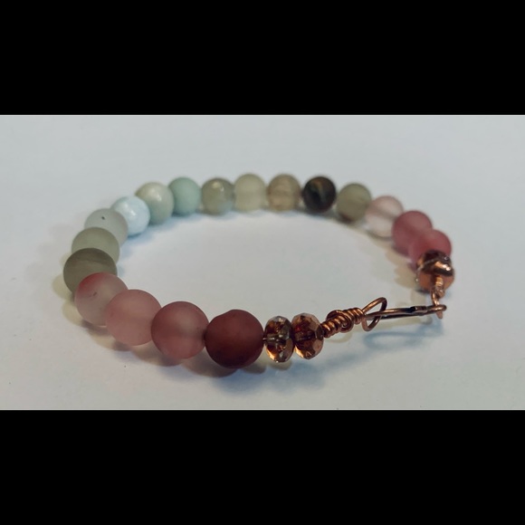 Natural Agate Stone Beads Wire Wrapped New - Picture 4 of 7